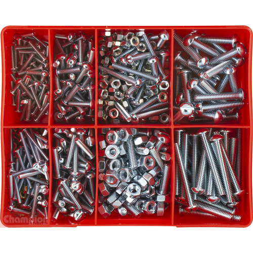 Champion CA290 Machine Screw & Nut Assortment Kit, 360 Pieces