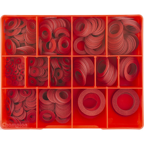 Champion CA400 Fibre Washer 1/32" Thickness Assortment Kit, 430 Pcs