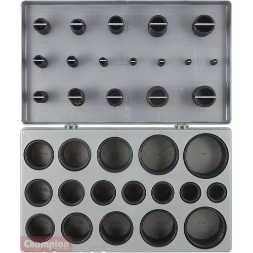 Champion CA408 O-Ring Nitrile Shore 70 Metric Assortment Kit, 408 Pcs