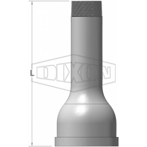Dixon 150 x 100mm Reducing Shouldered Adapter x BSP Galvanised Mild Steel