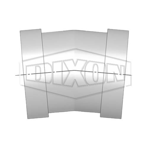 Dixon 4" (100mm) Shouldered End 10° Setting Piece Galvanised Mild Steel