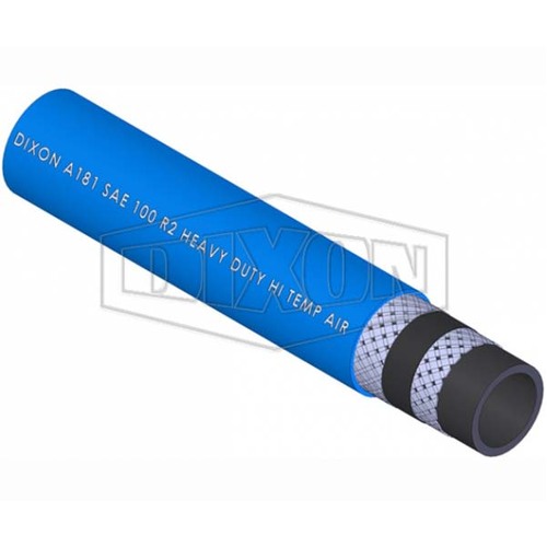 Dixon 50.8mm x 20m Rubber High Temperature 135°C Steel Bull Braid Hose Blue A181050020