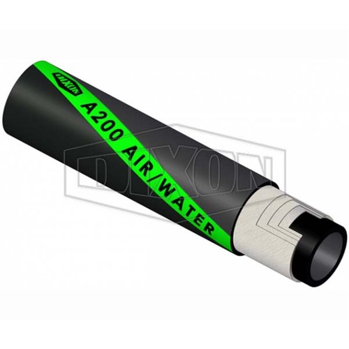 Dixon 63.5mm x 20m Rubber Air & Water Discharge Hose Black A20006520