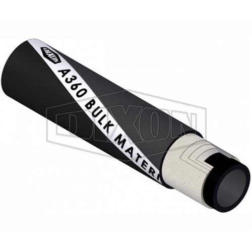 Dixon 102mm x 10m Rubber Material Handling Dry Bulk Hose Black A360100