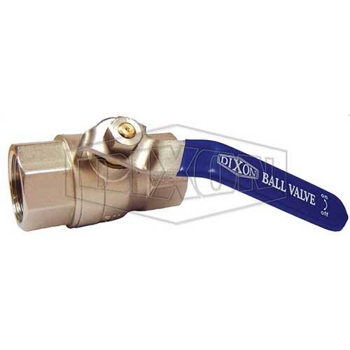 Dixon BBVSTD010SS 3/8" BSP Ball Valve General Purpose Nickel Plated Brass