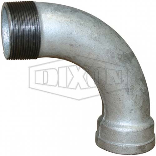 Dixon 4" (100mm) 90° Screwed M/F Bend BSP Galvanised Malleable Iron