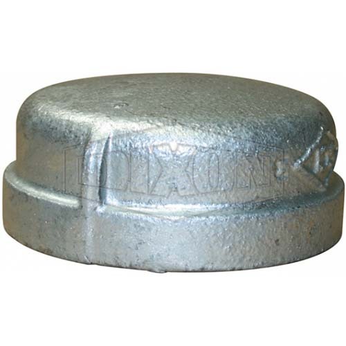 Dixon 3/8" (10mm) Cap BSP Screwed Galvanised Malleable Iron