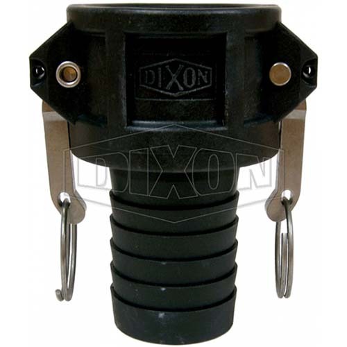 Dixon 15mm Polypropylene Standard BSP Cam & Groove Type C Coupler x Hose Shank
