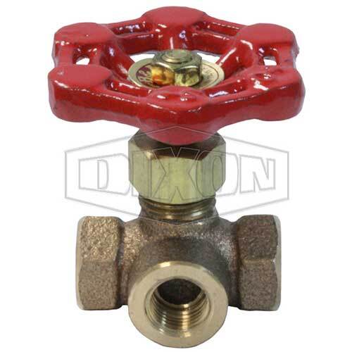 Dixon VGB3-8 8mm 3-Way Globe Valve Bronze