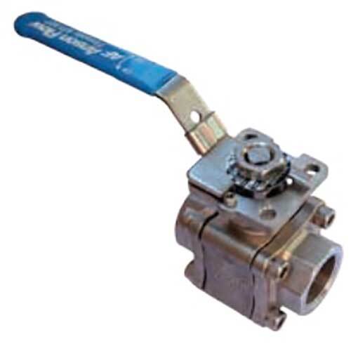 AAP 1/4" Ball Valve 3-PCE Class 800 Fire Safe 316 SS VBSS800FS08