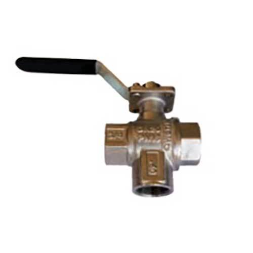 AAP 8mm, 1/4" Brass Ball Valve 3-way L-Port PN10 VBBTW08L