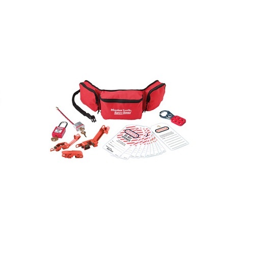 Master Lock 1456E406 Electrical Safety Lockout Pouch With Kit