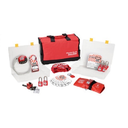 Master Lock 1458V410 Lockout Kit & Station - Valve Lockout