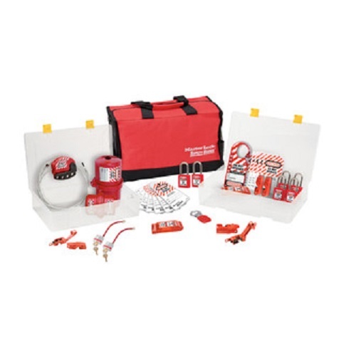 Master Lock 1458E410 Lockout Kit & Station Large - Electrical
