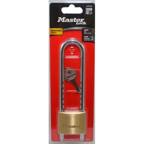 Master Lock 1950DAU 50mm Diamond Brass Padlock Adjustable Shackle