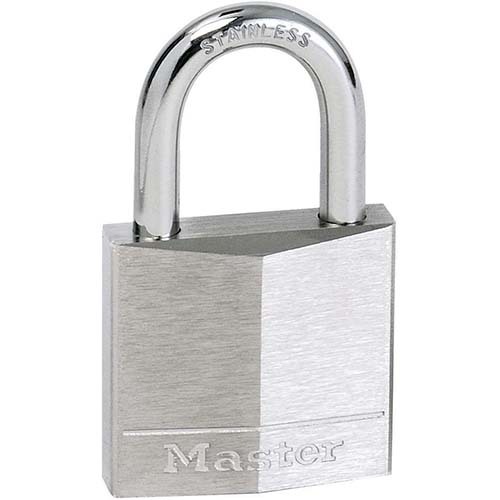 Master Lock 640DAU 40mm Nickle Plated Brass Padlock