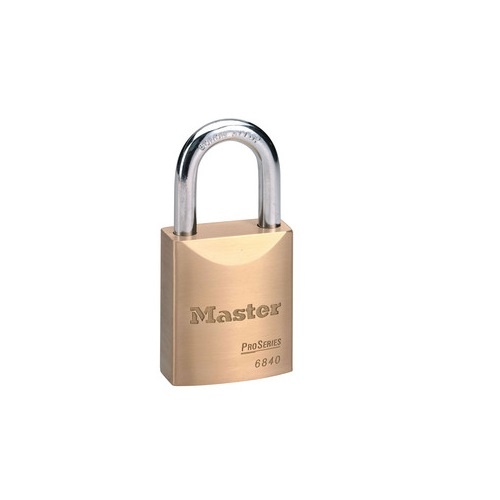 Master Lock Solid Brass Padlock 8 x 62 x 23mm Stainless Steel Shackle, 40mm Wide Body