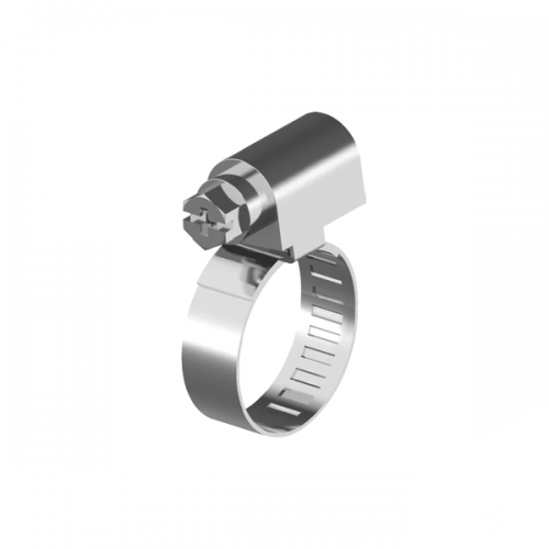 20-32 x 9mm 304 Stainless Steel Size 1A Worm Drive Hose Clamp Box of 10