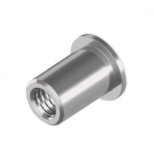 M6 304 Stainless Steel Left Hand Thread Large Flange Rivet Nut Box of 100