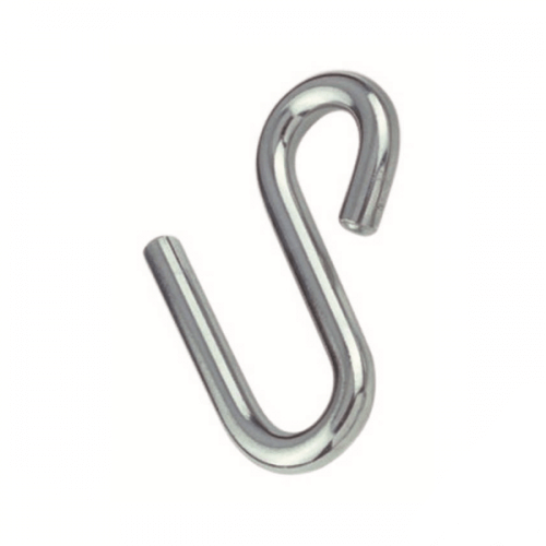 M5 304 Stainless Steel Long Arm S Hook - Box of 10