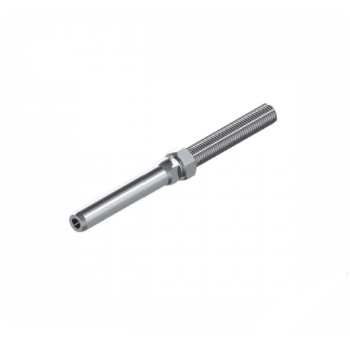 M5 (3.2mm Wire) 316 Stainless Steel Left Hand Thread Swage Stud Terminal Box of 10