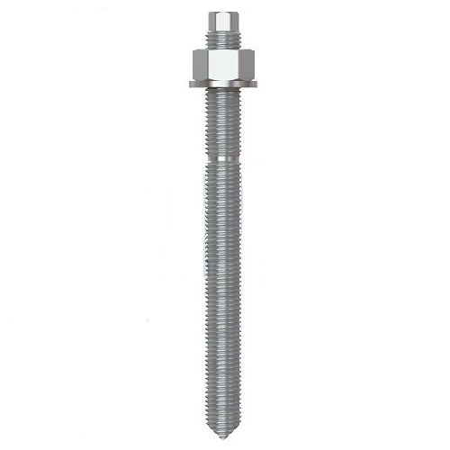 M8 x 110 Yellow Zinc Chemical Anchor Stud Bolt - Box of 10