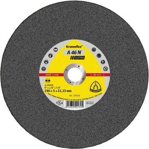 Klingspor Cut Off Wheel Soft 230mm x 3 x 22.23 Box of 25 170710