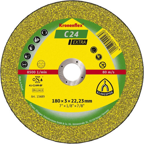 Klingspor Cut Off Wheel Medium 115mm x 2.5 x 22.23 Box of 25 242143