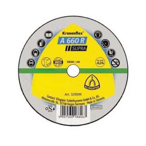 Klingspor Cut Off Wheel Hard 50 x 1 x 6mm, Box of 40 - 368881