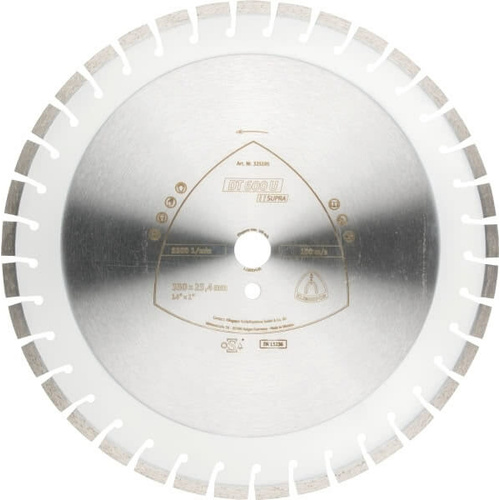 Klingspor Diamond Blade Segmented Edge 350mm x 3 x 25.4 Bore 325195