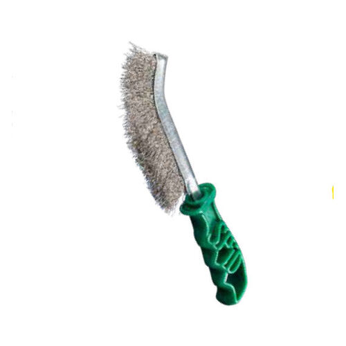 SIT SPID Stainless Steel Green Handle Brush SPIDSS