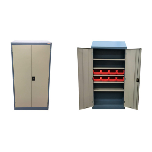 Ezylok Slope Top Engineers Cupboard (5 Shelves, 10 X Rk321 Plastic Containers, 2 Keys) - 822001