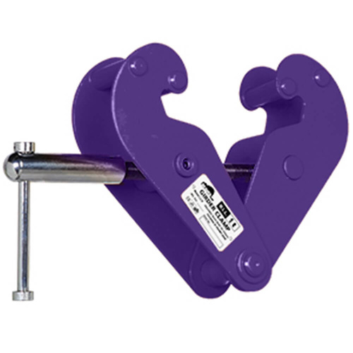 Beaver YC  Industrial Girder Clamp - 1000kg 1T WLL, 75-230mm Violet