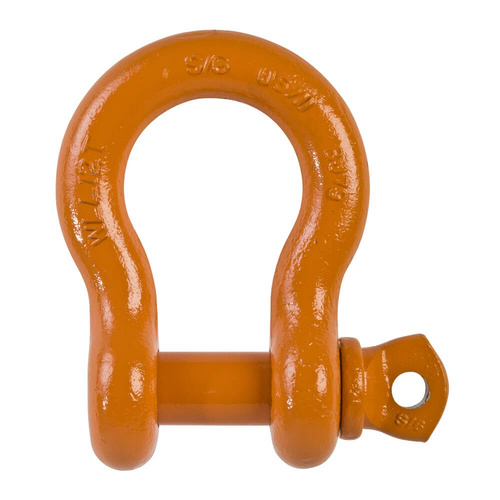 Beaver Grade S Screw Pin Bow Shackle Orange-32mm x 35mm x 12000kg 12TonneWLL