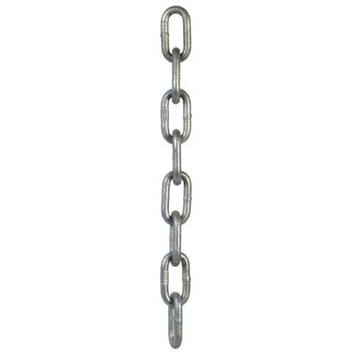 Beaver Trailer Safety Chain Galvanised - 8mm x 1600kg 1.6Tonne WLL