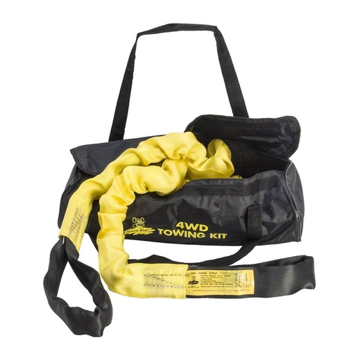 Black Rat 4WD Towing Kit With Carry Bag - 4m x 12000kg 12Tonne MBS