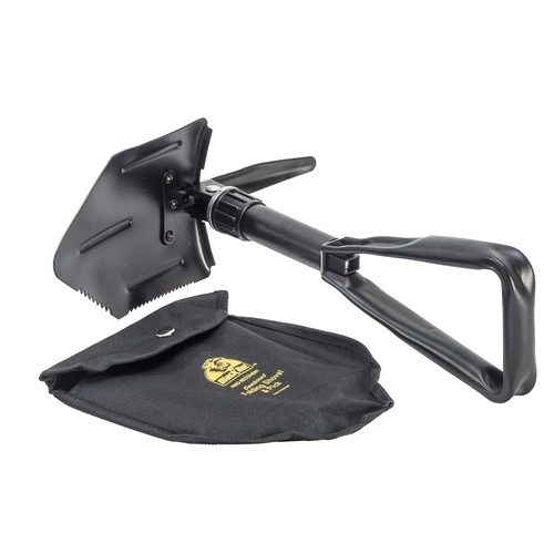 Black Rat 4WD Recovery Folding Shovel Steel - 425mm x 152mm