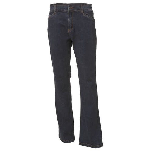 WS Workwear Womens Boot Cut Stretch Jeans, Stonewash, Size 8