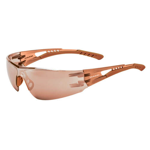 Mack VX2 Lightweight Safety Spectacles, LightBrown Mirror/CrystalBrown - Pack of  12
