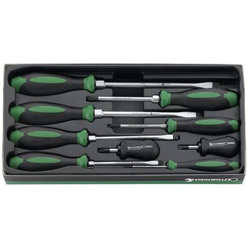 Stahlwille Screwdriver Set Drall + 9-Piece 6 Slotted / 3 Philips  SW4693/9