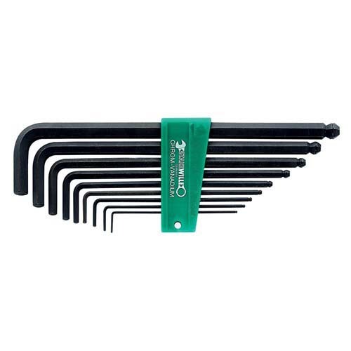Stahlwille Hex Key Allen Wrench AF 13-Piece Set, Ball End  SW10767A/13