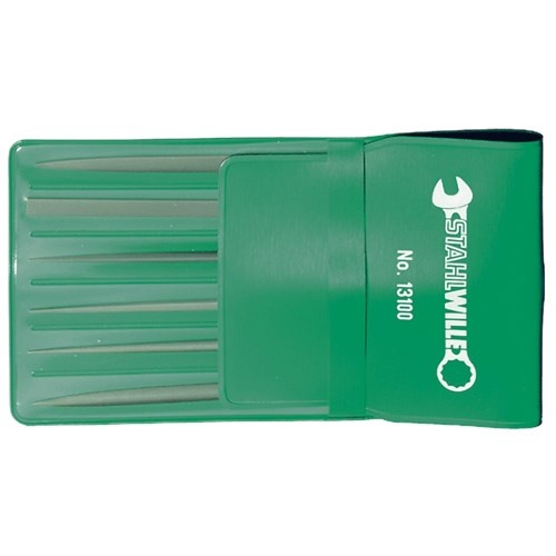 Stahlwille File Needle Set Plastic / Textile Wallet 6-Piece - SW13100