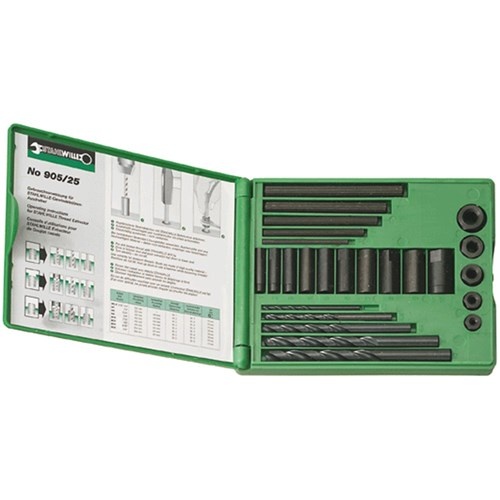 Stahlwille Set Stud Remover M5-M16 3/16 - 5/8" 25-Piece - SW905/25