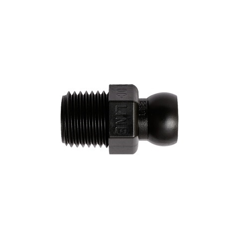 Loc-Line 1/4" BSPT Connector for 1/4" Modular Hose - Pack of 50, Black