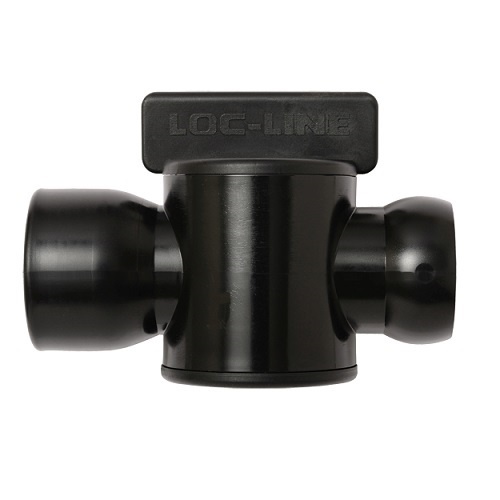 Loc-Line 3/4" Female NPT Valve for Modular Hose - Pack of 2, Black