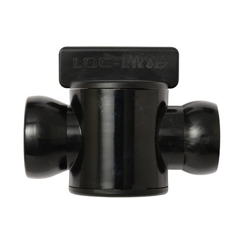 Loc-Line 3/4" In-line Valve for Modular Hose - Pack of 10, Black