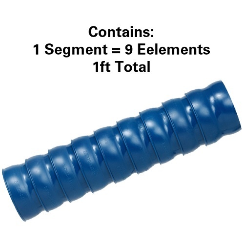 Loc-Line 2-1/2" Vacuum Hose Segment - 1 Feet Total Length