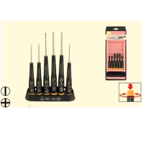 Wiha Precision Screwdriver ESD Set, 6 Pieces - 08463(272K6)