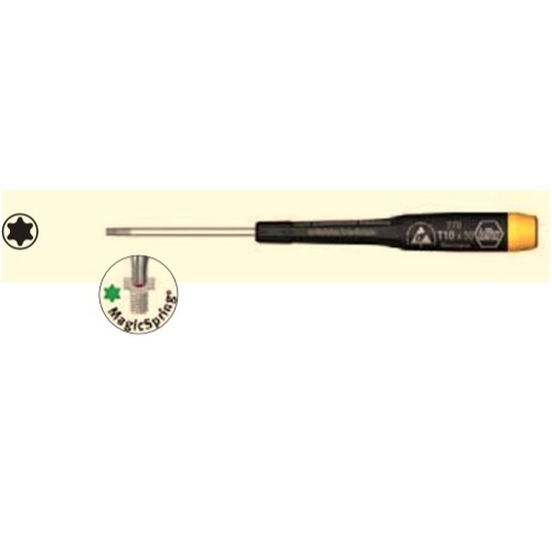 Wiha Precision Screwdriver ESD Magicspring T10 x 145mm