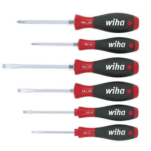 Wiha Slotted & Phillips Hex Blade Screwdriver Set, 6 Pieces